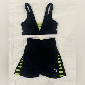 Bombshell sportswear shorts and bra set